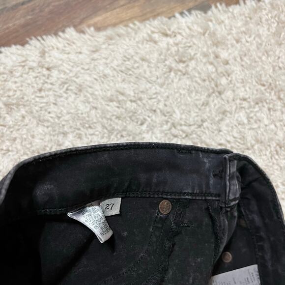 Rag & Bone 27 Vintage-Inspired Rosebowl Black Acid Wash Legging Skinny Jeans - Picture 9 of 10